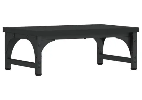 Suport pentru monitor, negru, 37x23x14 cm, lemn compozit - 2/5