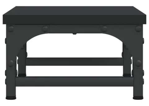 Suport pentru monitor, negru, 37x23x14 cm, lemn compozit - 5/5
