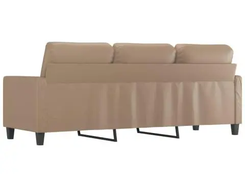 Canapea cu 3 locuri, cappuccino, 180 cm, piele ecologică - 5/5