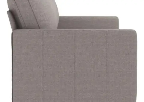 Canapea cu 3 locuri, taupe, 180 cm, material textil - 4/5