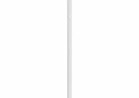 Tăblie de pat metalică, alb, 120 cm - 4/5