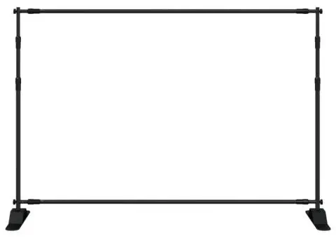 Suport de fundal, negru, 305x243 cm, oțel - 3/5