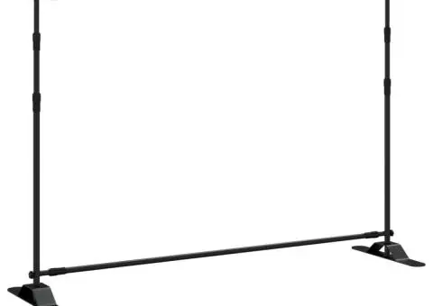 Suport de fundal, negru, 305x243 cm, oțel - 5/5