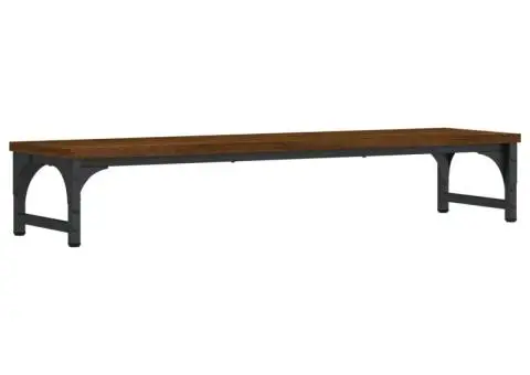 Suport pentru monitor, stejar maro, 85x23x15,5 cm lemn compozit - 2/5