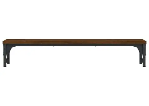 Suport pentru monitor, stejar maro, 85x23x15,5 cm lemn compozit - 4/5