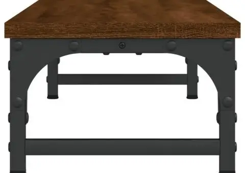 Suport pentru monitor, stejar maro, 85x23x15,5 cm lemn compozit - 5/5