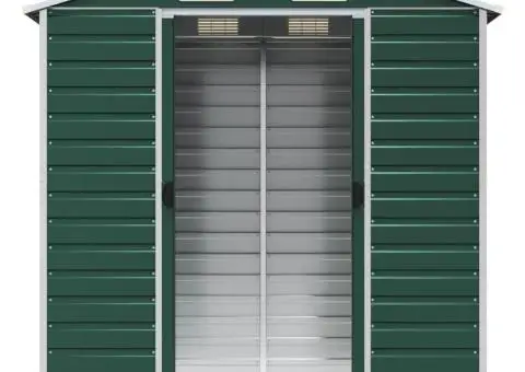 Șopron de grădină, verde, 191x130x198 cm, oțel galvanizat - 5/5