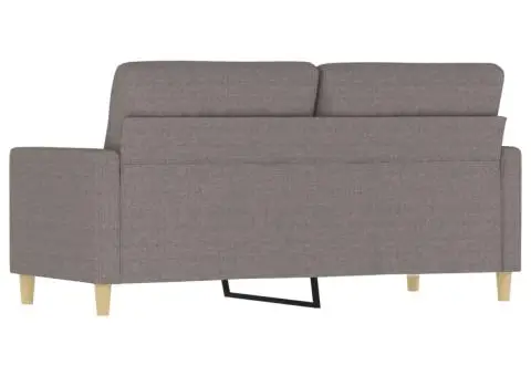 Canapea cu 2 locuri, gri taupe, 140 cm, material textil - 5/5