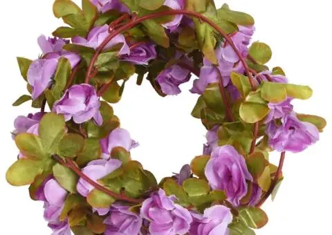 Ghirlande de flori de Crăciun, 6 buc., violet deschis, 250 cm - 2/5