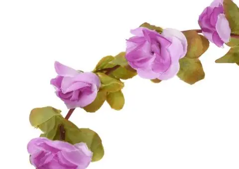 Ghirlande de flori de Crăciun, 6 buc., violet deschis, 250 cm - 5/5