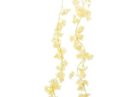 Ghirlande de flori de Crăciun, 6 buc., șampanie, 180 cm - 4/5