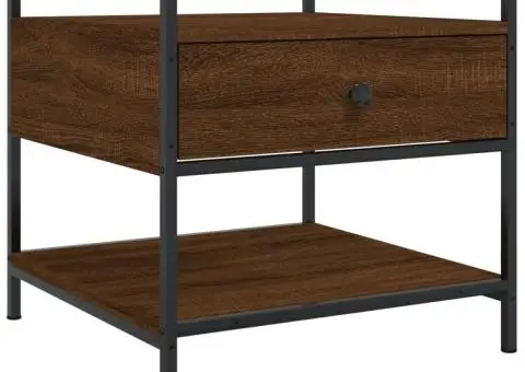 Măsuță de cafea, stejar maro, 50x50x50 cm, lemn prelucrat - 2/5