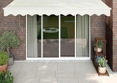 Copertină retractabilă automată, crem, 3x2,5 m - 1/5