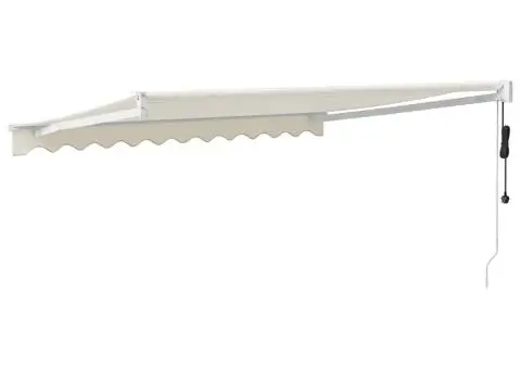 Copertină retractabilă automată, crem, 3x2,5 m - 5/5