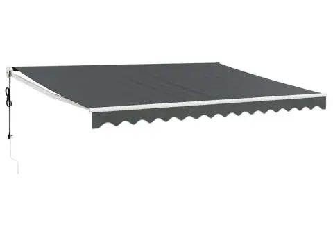 Copertină retractabilă automată, antracit, 4x3 m - 2/5