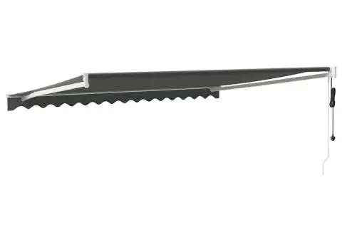 Copertină retractabilă automată, antracit, 4x3 m - 5/5