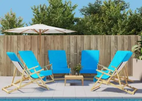 Prosoape de plajă, 6 buc., turcoaz, 60x135 cm, textil 400 GSM - 1/5