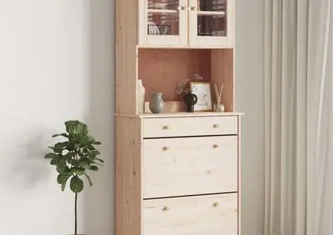 Dulap înalt ALTA, 77x35x188 cm, lemn masiv de pin - 1/5