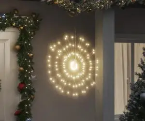 vidaXL Lumini stelare de Crăciun 140 LED-uri, 8 buc., alb cald, 17 cm