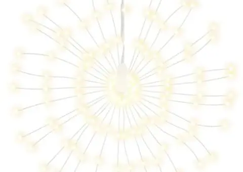 Lumini stelare de Crăciun 140 LED-uri, 8 buc., alb cald, 17 cm - 3/5