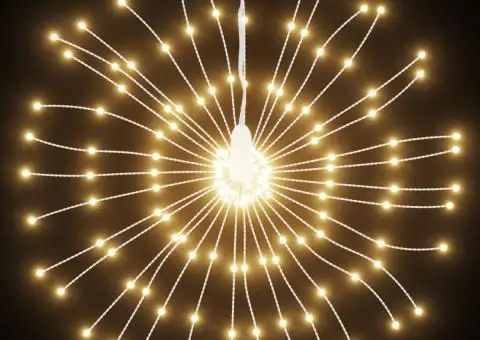 Lumini stelare de Crăciun 140 LED-uri, 8 buc., alb cald, 17 cm - 4/5