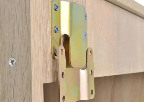 Set mobilier baie 10 piese cu chiuvete și robinete incluse, Bej - 4/5