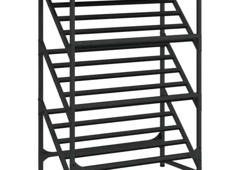 Pantofar, stejar fumuriu, 60x30x85 cm, lemn prelucrat - 2/5