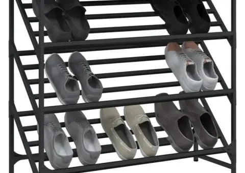 Pantofar, gri sonoma, 90x30x85 cm, lemn prelucrat - 3/5