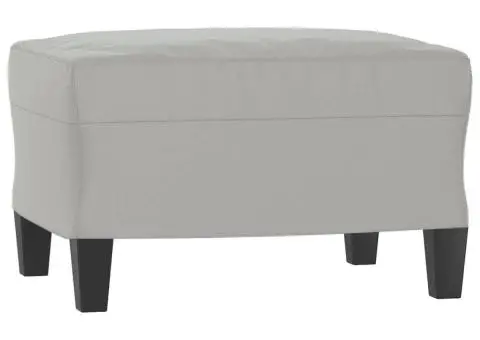 Set de canapele cu perne, 3 piese, gri deschis, microfibră - 5/5