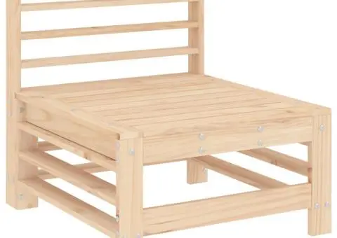 Set mobilier de grădină, 7 piese, lemn masiv de pin - 4/5