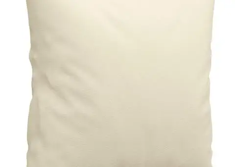 Set de canapele cu perne, 2 piese, crem, piele ecologică - 5/5