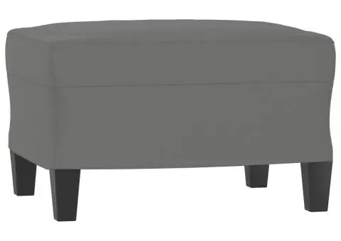 Set de canapele cu perne, 3 piese, gri închis, microfibră - 5/5