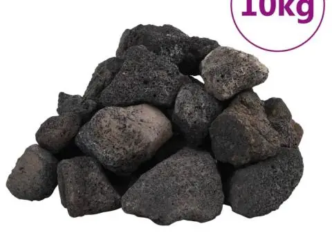 Roci vulcanice, 10 kg, negru, 5-8 cm - 2/5