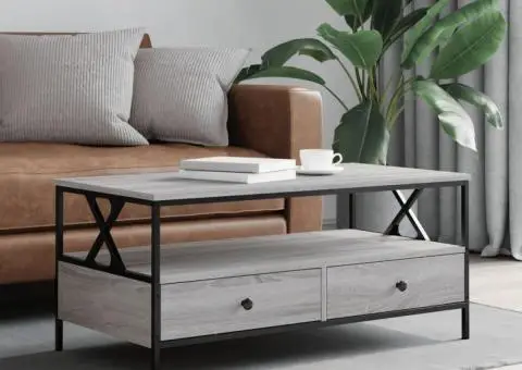 Măsuță de cafea, gri sonoma, 100x51x45 cm, lemn compozit - 1/5