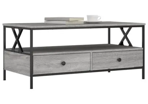 Măsuță de cafea, gri sonoma, 100x51x45 cm, lemn compozit - 3/5