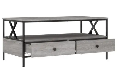 Măsuță de cafea, gri sonoma, 100x51x45 cm, lemn compozit - 5/5