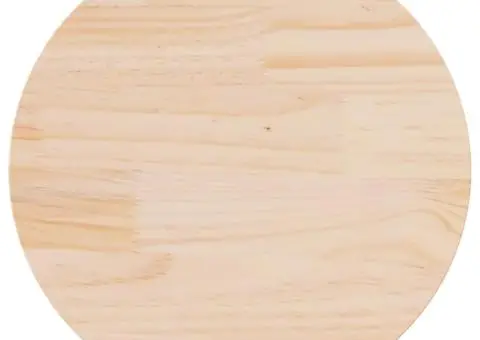Blat de masă rotund, Ø60x3 cm, lemn masiv de pin - 2/5
