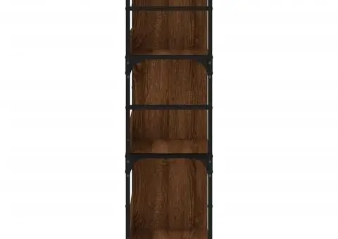 Bibliotecă, stejar maro, 78,5x33x117,5 cm, lemn prelucrat - 5/5