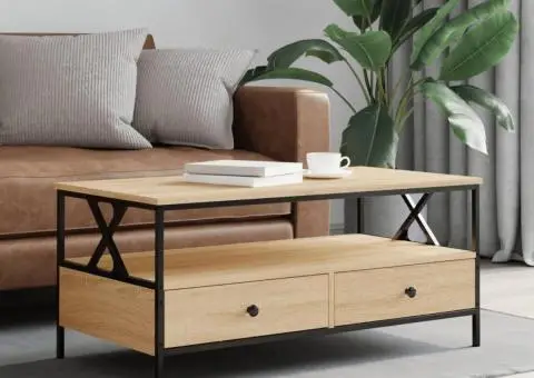 Măsuță de cafea, stejar sonoma, 100x51x45 cm, lemn prelucrat - 1/5