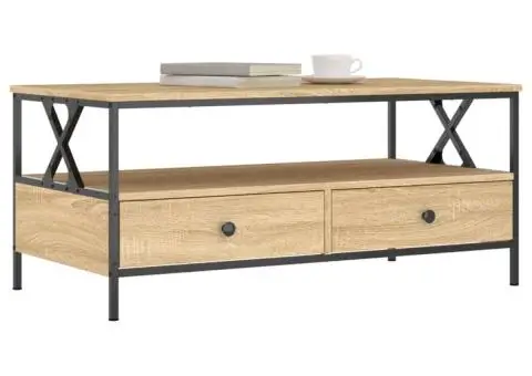 Măsuță de cafea, stejar sonoma, 100x51x45 cm, lemn prelucrat - 3/5