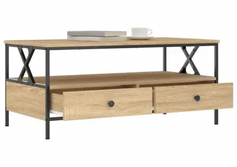 Măsuță de cafea, stejar sonoma, 100x51x45 cm, lemn prelucrat - 4/5