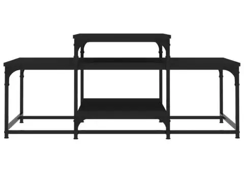 Măsuță de cafea, negru, 102x60x45 cm, lemn prelucrat - 4/5