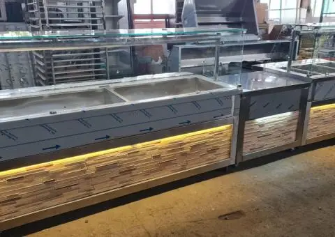 Horeca Bucuresti / MODEL CASABLANCA - LINII Autoservire/ Vitrine CALDE si Vitrine RECI / - 3/4