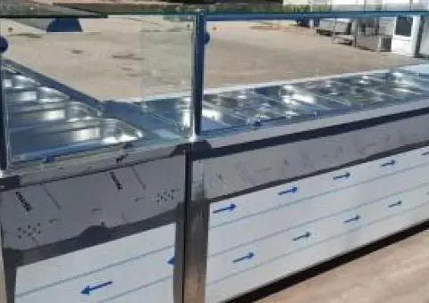 Horeca Bucuresti - LINII Autoservire Vitrine CALDE si Vitrine RECI - 1/9