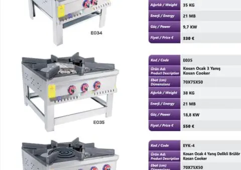 ARAGAZE MARI PT catering / restaurante / cantine - Aragaz inox  de podea - 2/5