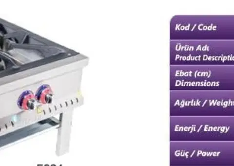 ARAGAZE MARI PT catering / restaurante / cantine - Aragaz inox  de podea - 3/5