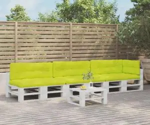 vidaXL Perne de paleți, 7 buc., verde deschis, material textil