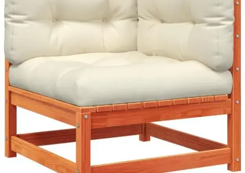 Set mobilier de grădină cu perne, 6 piese, lemn masiv de pin - 5/5