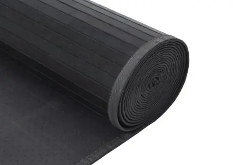 Covor dreptunghiular, gri, 70x300 cm, bambus - 5/5