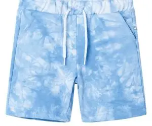 Pantaloni scurți pentru copii cu șnur, albastru pal, 140